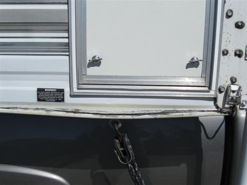 Open Roads Forum Truck Campers Separation at tie down eye